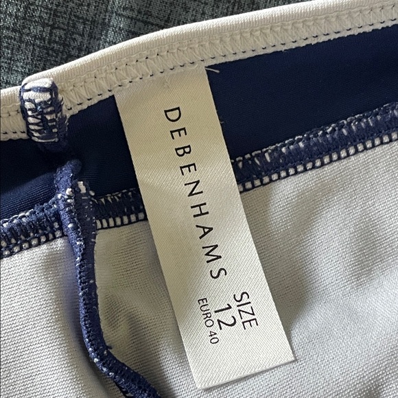 Women's Blue and Yellow Tankini Set - Picture 2 of 4